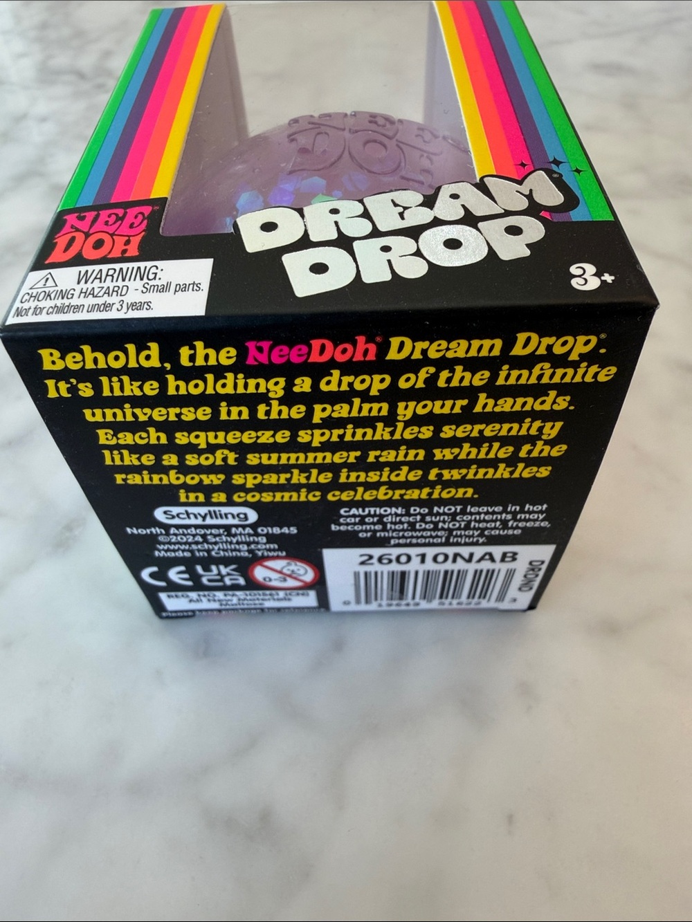 NWT LIMITED EDITION NeeDoh Dream Drop Purple Glitter Squeeze Toy - Picture 5 of 5